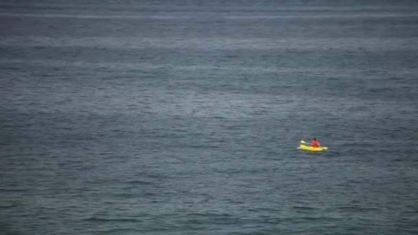 Kayak In Ocean, Peru — Stock Video