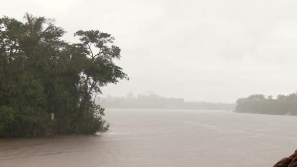 Deszczowy dzień w Ameryce Południowej — Wideo stockowe