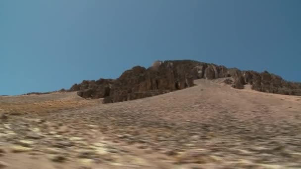 Wüstenlandschaft in den Anden — Stockvideo
