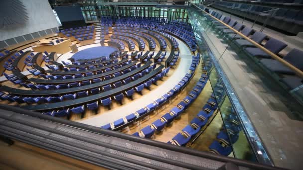 Meeting room, boardroom in the Bundestag — Stock Video