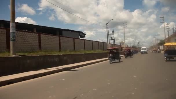 Straße in den Iquitos, Peru — Stockvideo