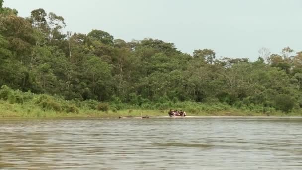 Frakt på Amazonfloden — Stockvideo