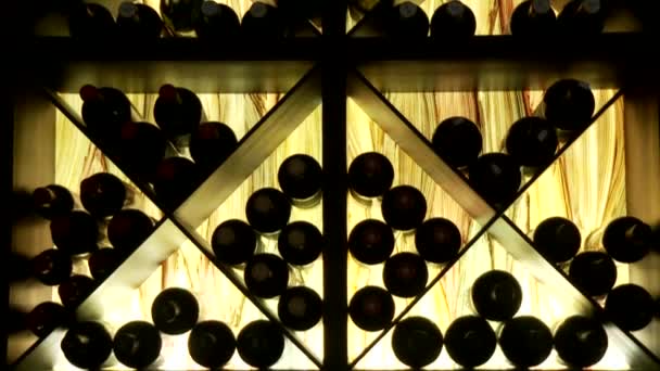 Wine bottles — Stock Video