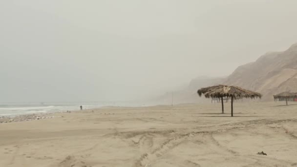 Blick auf den Strand — Stockvideo