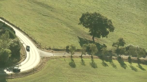 Route de campagne d'en haut — Video