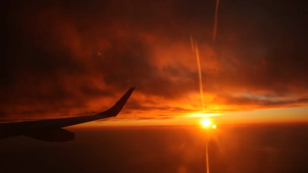 Kilátás a repülőről — Stock videók