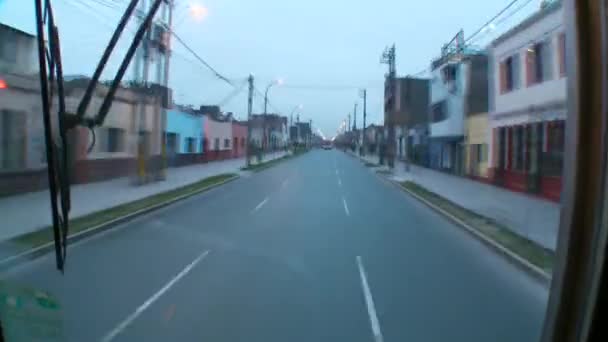 Viagem de autocarro através de Lima — Vídeo de Stock