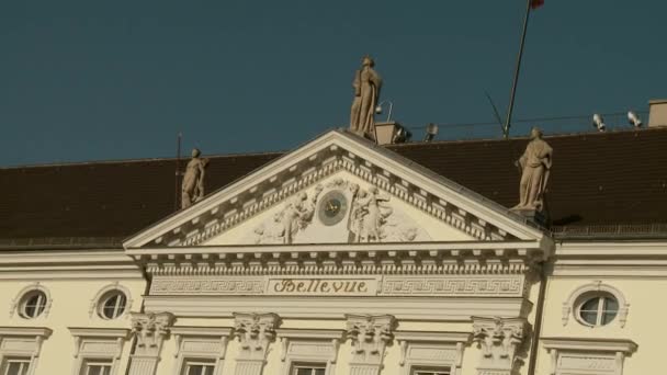 Bellevue palace in Berlijn, Duitsland — Stockvideo