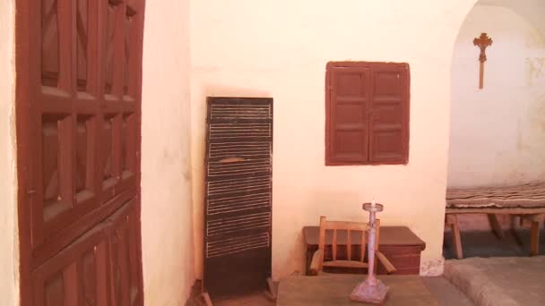 Santa Catalina monastery room — Stock Video