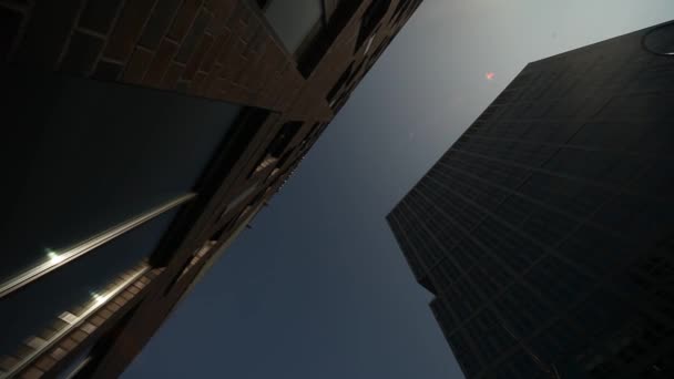 Skyscrapers, urban scene — Stock Video