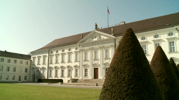 Schloss bellevue in berlin, deutschland — Stockvideo