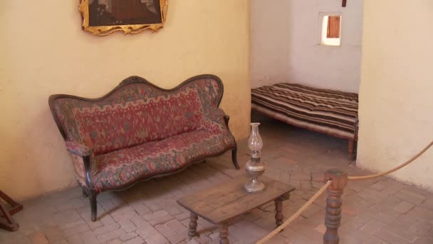 Santa Catalina monastery room — Stock Video