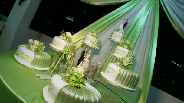 Wedding cake — Stock Video