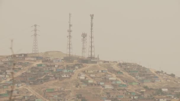 Favelas, Lima, Peru — Vídeo de Stock