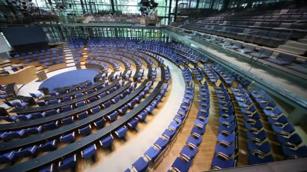 Meeting room, boardroom in the Bundestag — Stock Video