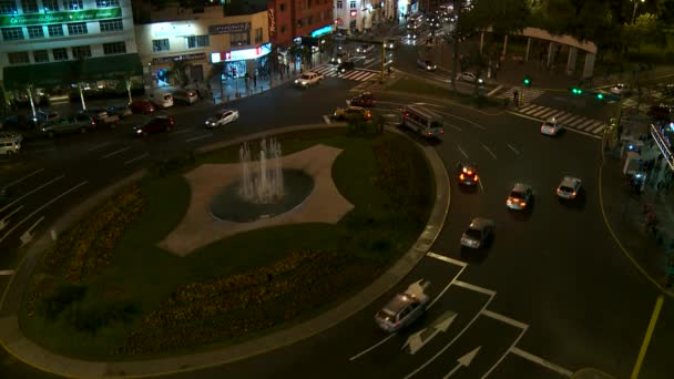 Roundabout traffic — Stock Video