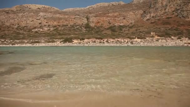 Girit balos Beach — Stok video