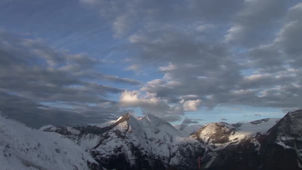 Pohoří v Rakousku poblíž grossglockner — Stock video