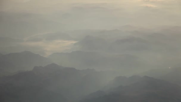 Flying over alps in europe — Stock Video