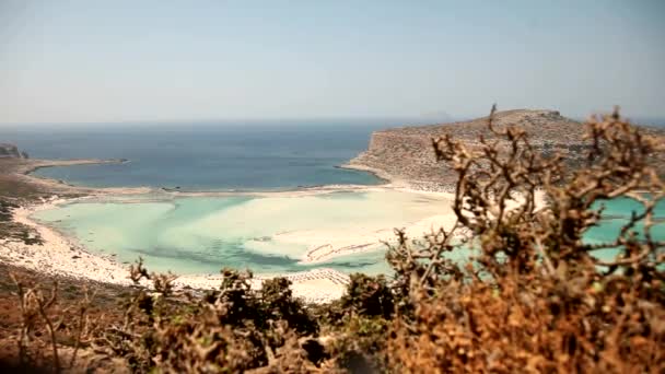 Praia de Balos em Creta — Vídeo de Stock