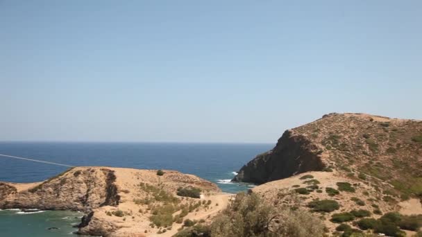 Línea costera en Creta — Vídeo de stock