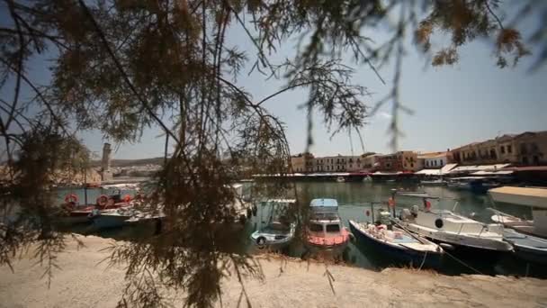 Port of Rethimnon, Crete — Stock Video