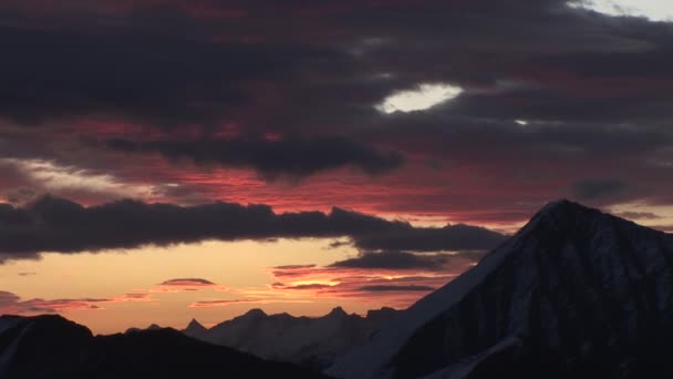 Edelweisspitze 和山大格洛克纳山 — 图库视频影像