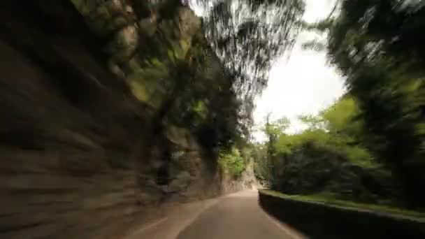 Bergweg, Italië — Stockvideo