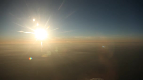 Flight in clouds — Stock Video