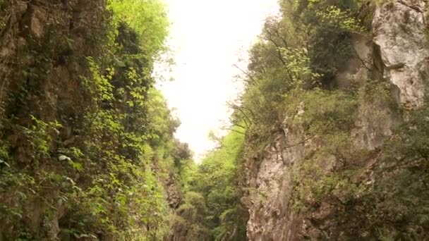 Weg bij brasa canyon — Stockvideo