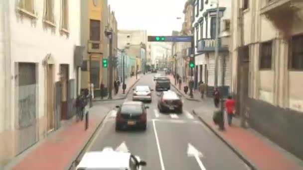 LIMA - CIRCA 2012: condução em Lima — Vídeo de Stock