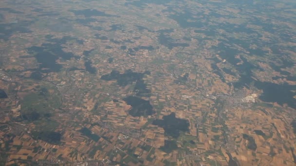 Flying over germany — Stock Video