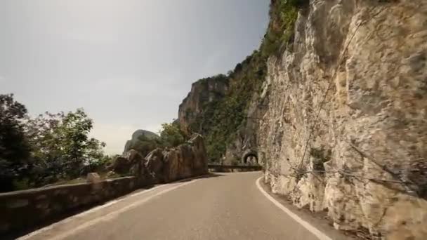 Road at lake Garda — Stock Video