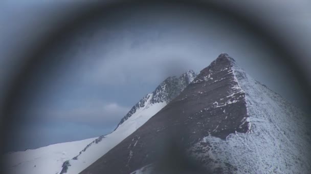 From Edelweissspitze to mountain Grossglockner — Stock Video