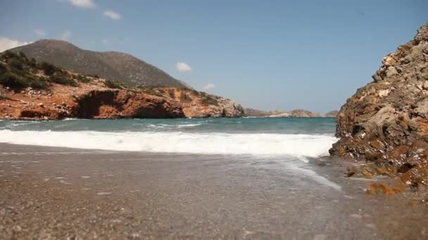 Берегова лінія на Криті — стокове відео
