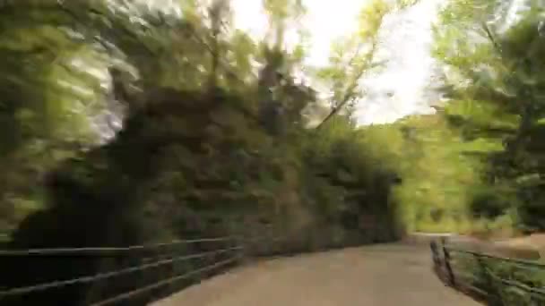 Mountain road SP 38 at the lake Garda in Italy — Stock Video