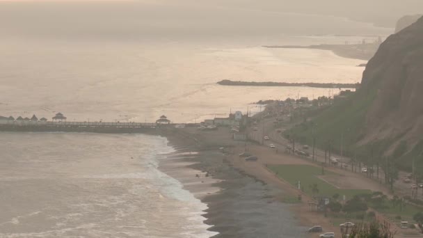 利马的海岸线 — 图库视频影像