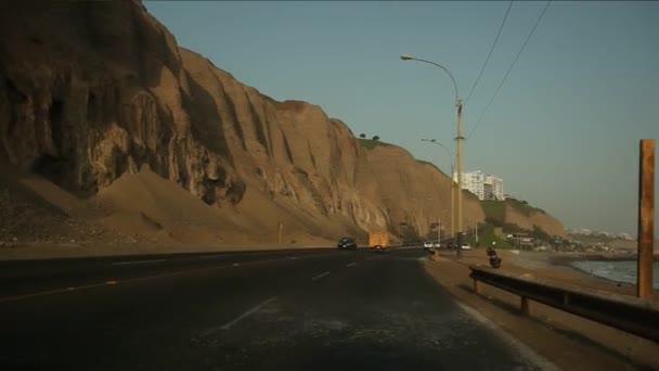 LIMA, PERU - CIRCA JUNE 2012: Driving in Lima — Stock Video