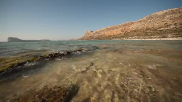 Παραλία Ελαφονήσι στην Κρήτη, Ελλάδα — Αρχείο Βίντεο