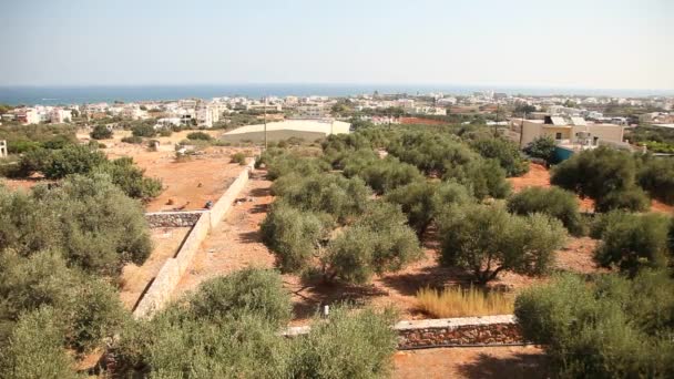Landscape in Crete — Stock Video
