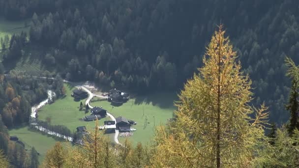 Valley in the austrian alps — Stock Video