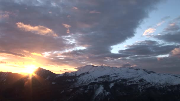 Edelweisspitze 和山大格洛克纳山 — 图库视频影像