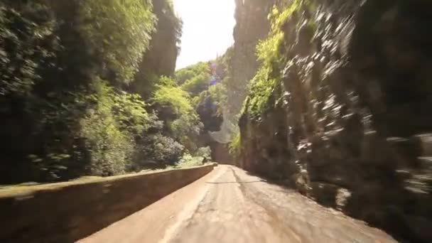 Road at lake Garda — Stock Video