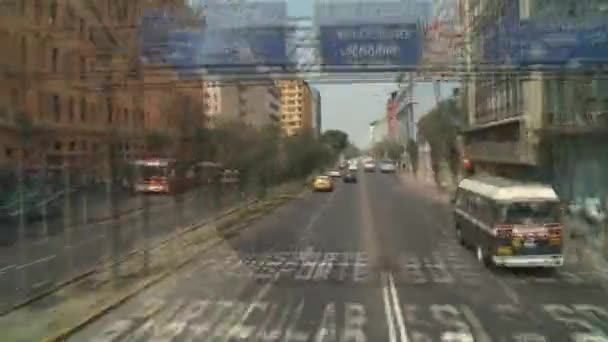 LIMA - CIRCA 2012: вождение в Лиме — стоковое видео