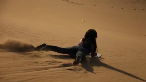 Sand dunes — Stock Video