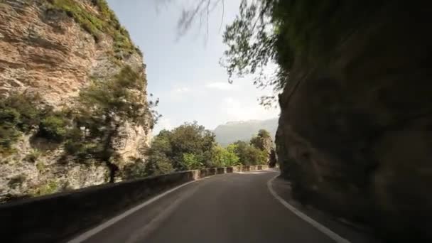 Straße am Gardasee — Stockvideo