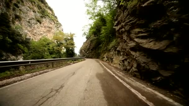 Road at lake Garda — Stock Video