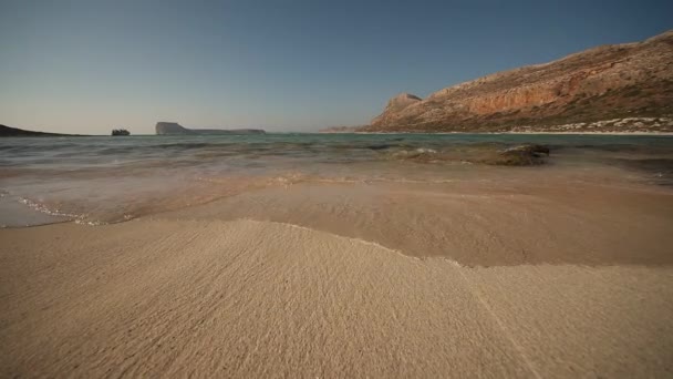 Пляж Балос на Крите — стоковое видео
