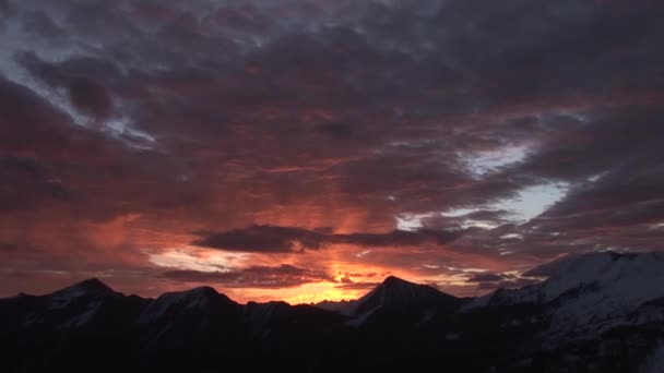 Edelweisspitze och berg grossglockner — Stockvideo