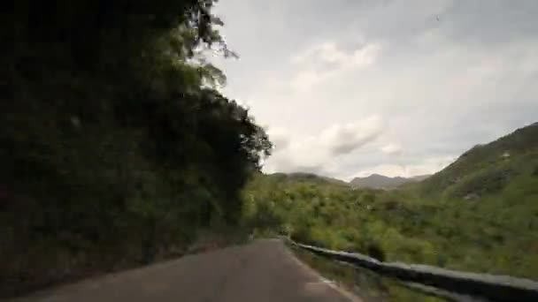 Strada di montagna, Italia — Video Stock